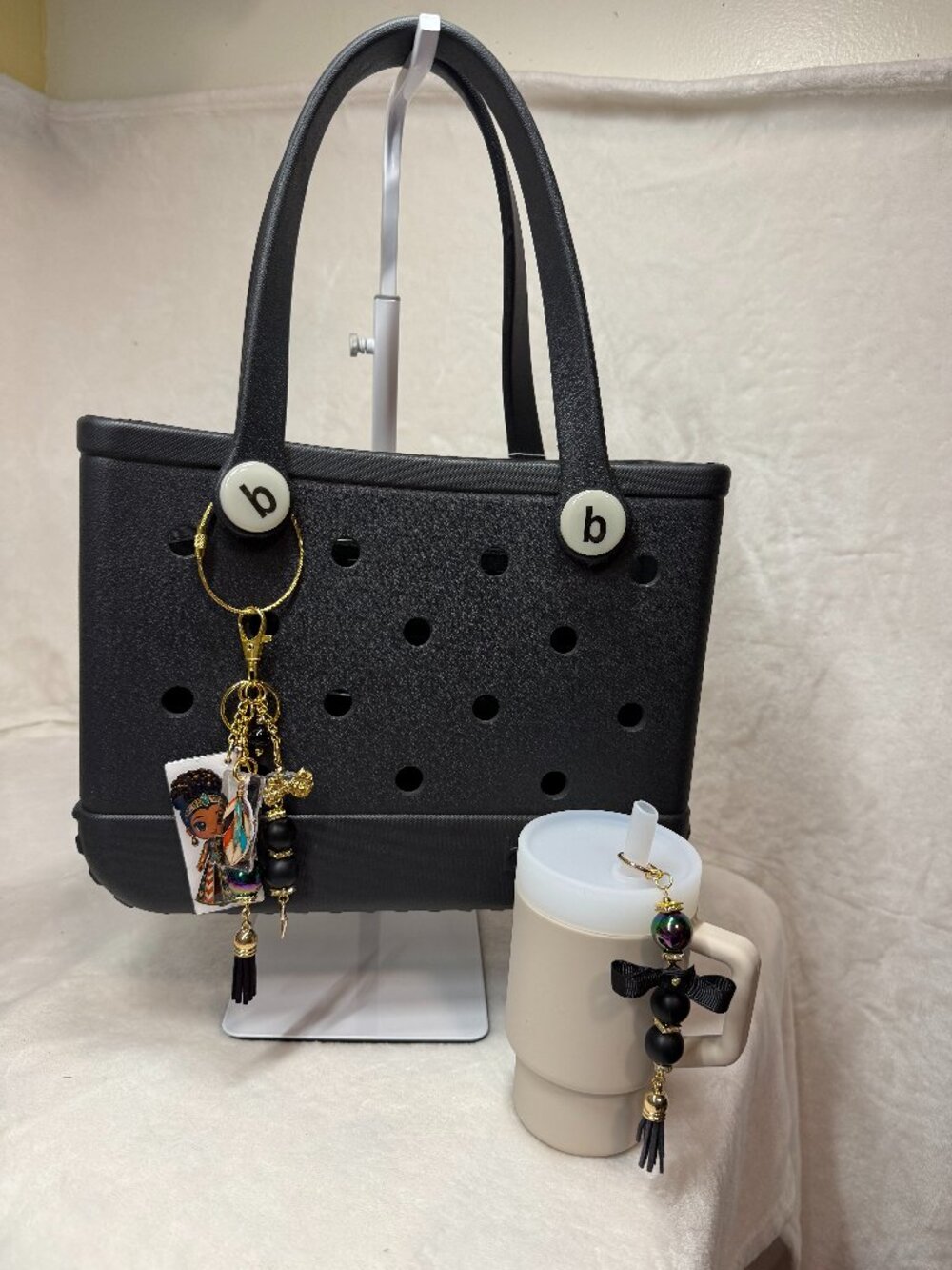 Bogg Tote Combo – New Without Tag | 11 oz Tumbler + Organizer + Clear Zipper Pou
